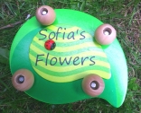 Personalised Leaf and Ladybird Flower Press